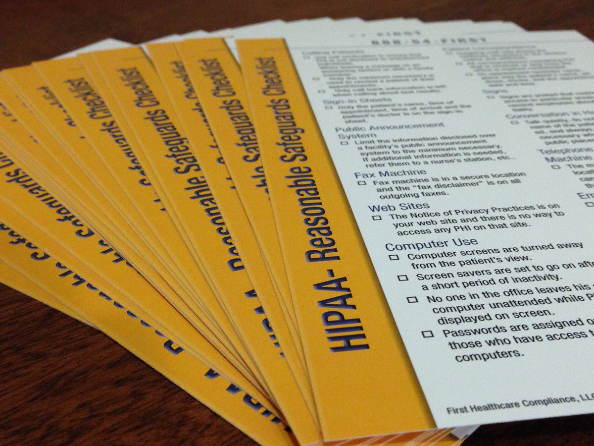 1sthcc's tweet photo. Welcome to #TIPAAA! Stop by and visit us at Booth 19, and pick up a copy of our #HIPAA Checklist https://t.co/waX1TVILM4