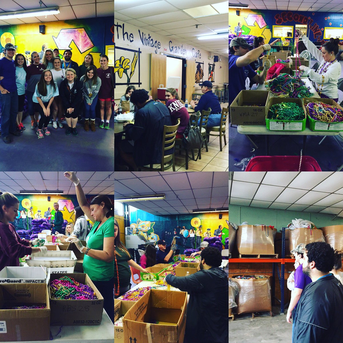 Lindsey_Gilmore's tweet photo. Enjoyed our time at the ARC of Greater #NOLA #BUBreaks #BUServesNOLA  #beads https://t.co/SQRCFHMR2X