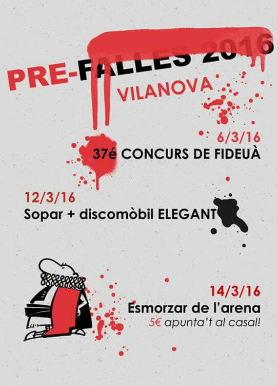 Pre-falles Vilanova #falles2016 #fideuaes