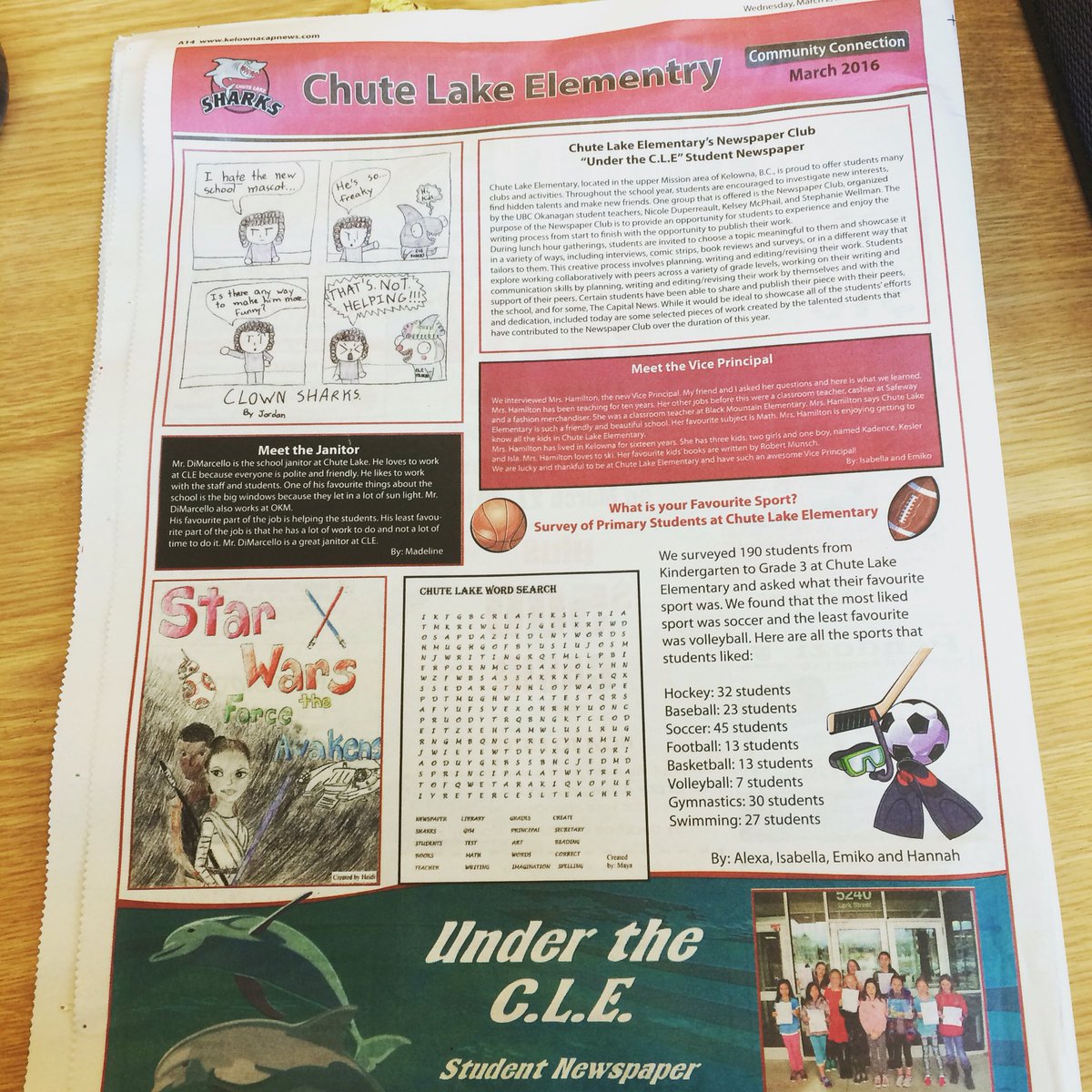 Our school newspaper made it into the newspaper! Check us out in the Capital News😊