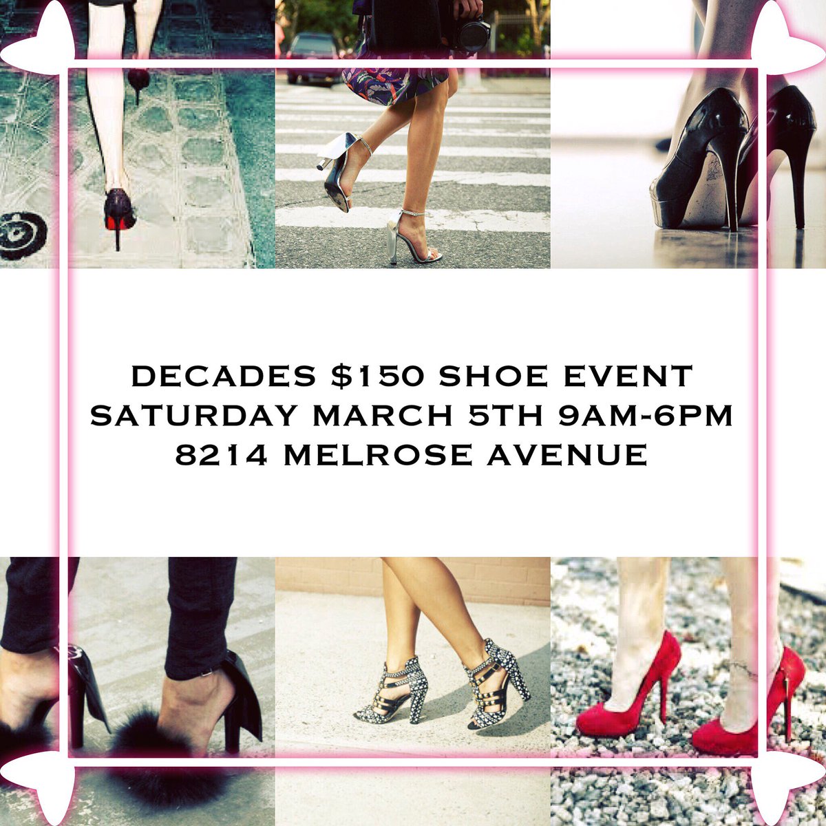 Cannot wait for the <a href="/decadesinc/">decadesinc</a> shoe sale this weekend! For all you #stylists, go check it out!