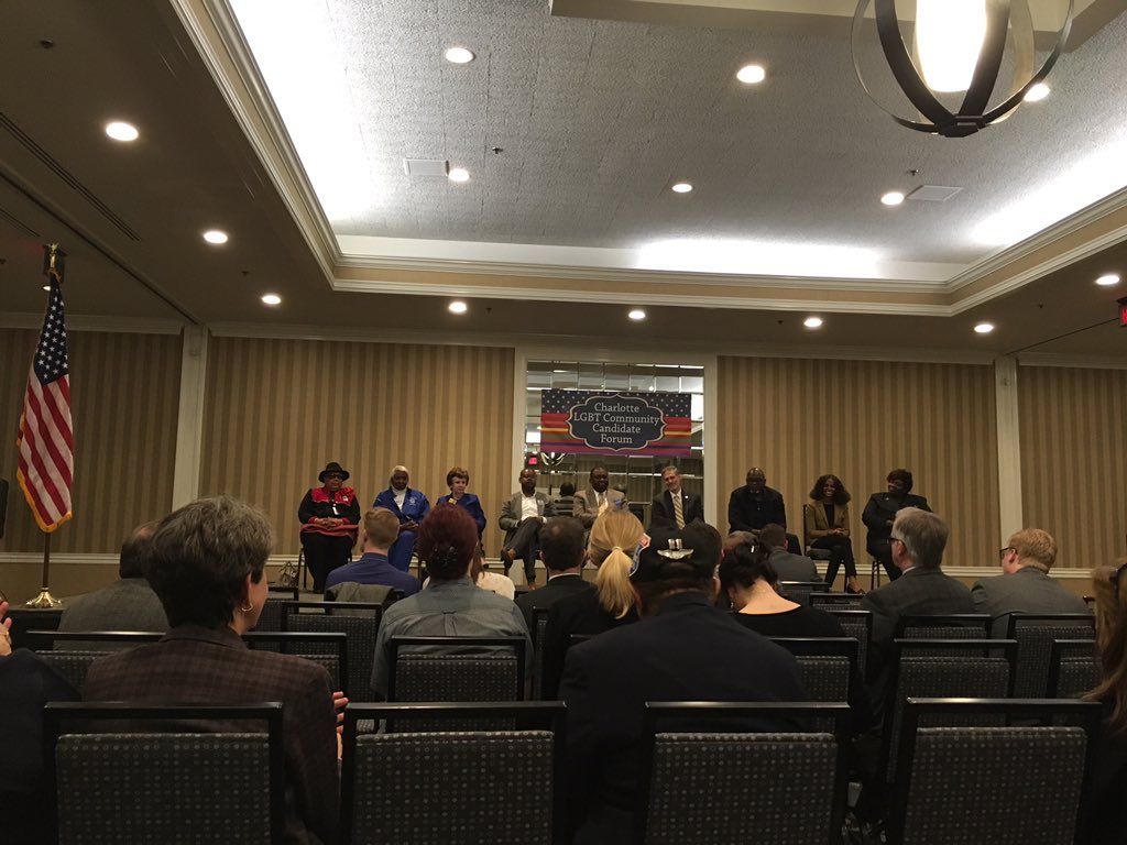 ChazBeasley's tweet photo. Glad to be able to stop by the LGBT Community Candidate Forum #CLTEquality https://t.co/rCCVjv2skd