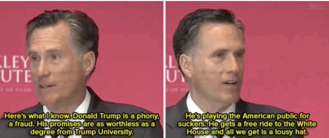 TheAffinityMag's tweet image. If Mitt Romney is saying don't vote for Trump, then that means definitely don't vote Trump
