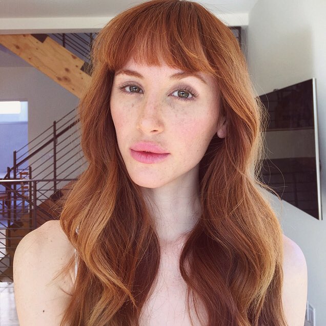 Behind the scenes shooting for @lilahb_beauty 💕 #latergram #tbt #beauty #shoot #freckles #redhead #makeup