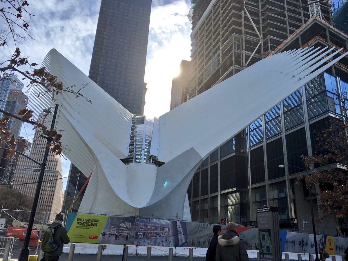 NYCRobyn's tweet image. Is it a bird or a plane or a dinosaur whatever it is, not worth $4 billion #NYC #TransitHub #lossforwords