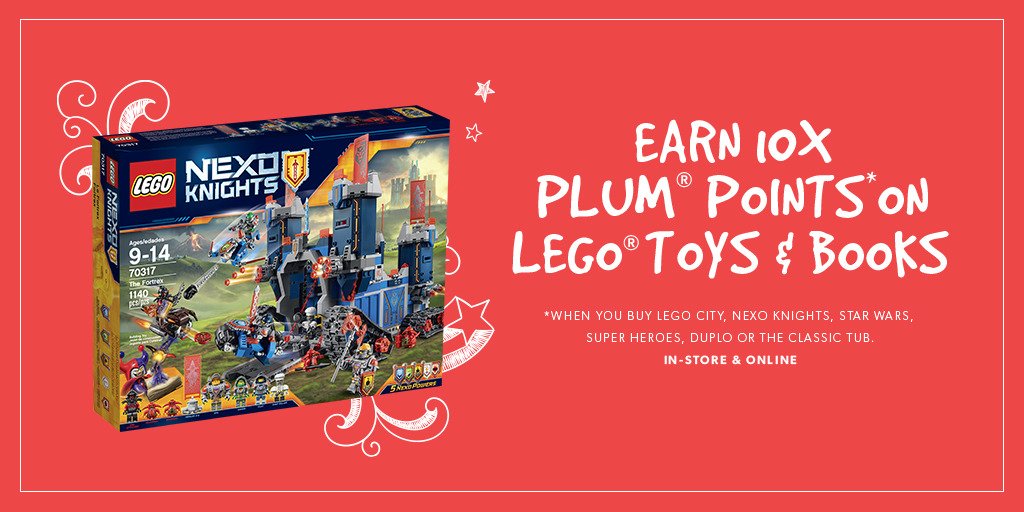 Build creativity one block at a time.  Earn 10x Plum Points on all Lego toys and books. #SpringBreakEscape