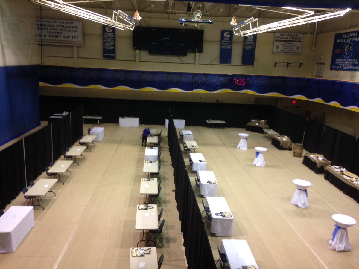 FoodEOntario's tweet photo. All set up for our wonderful exhibitors tomorrow! Don't miss it! #feon #foodentrepreneur https://t.co/zvWNdYYX2R
