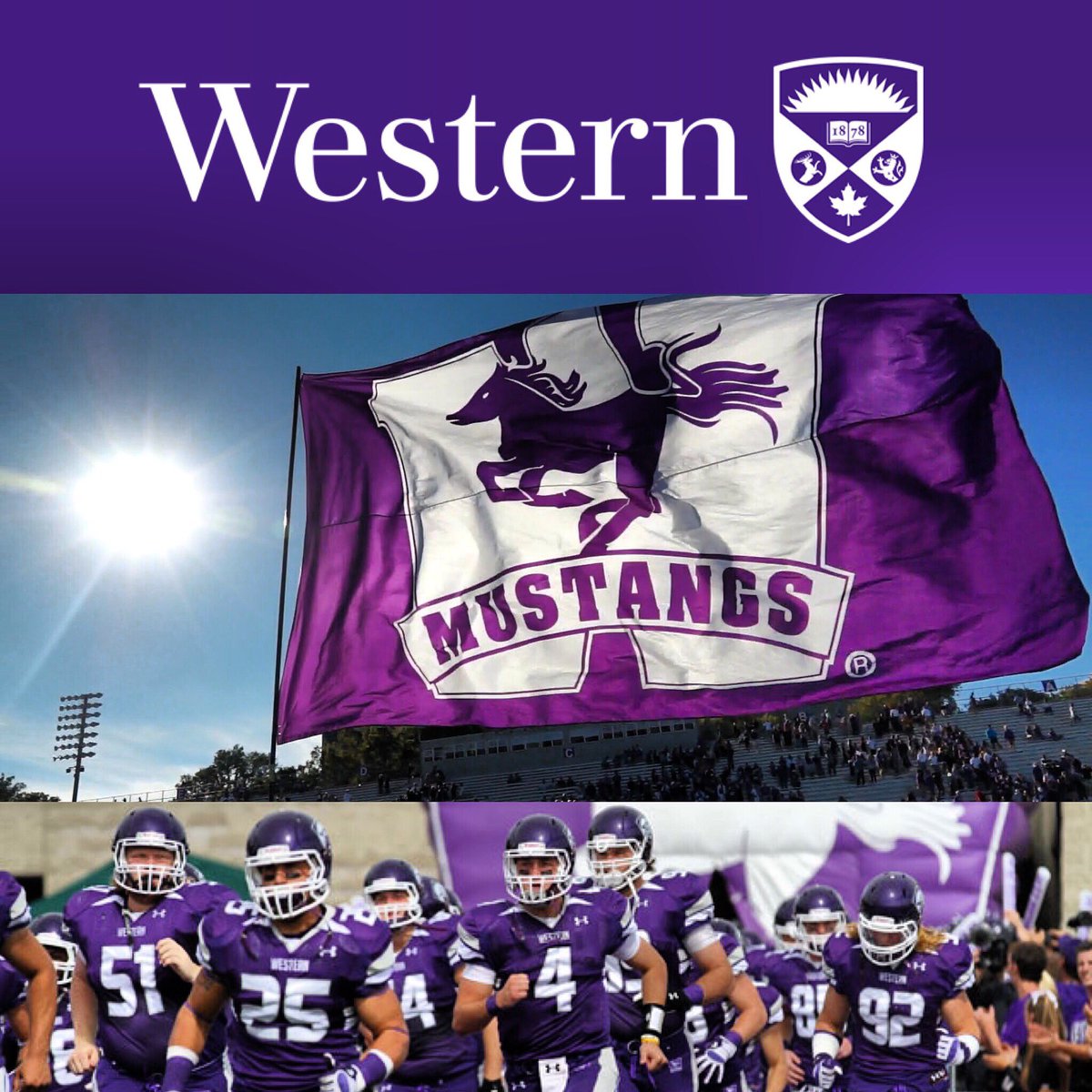 Officially committed to the University of Western. #PurpleReign