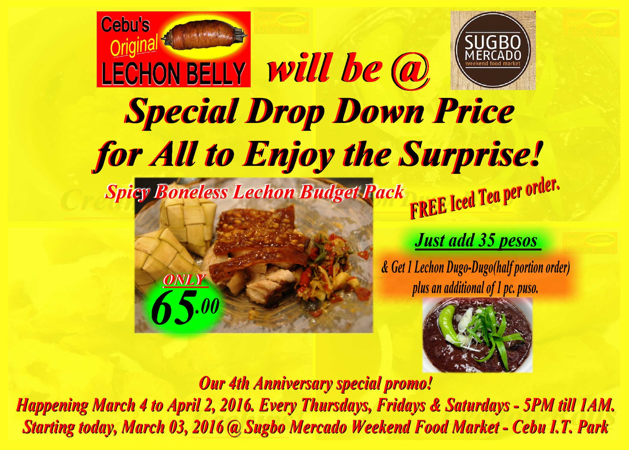 Cebu S Lechon Belly Cebu S Original Lechon Belly Sugbo Mercado Cebu It Park Promo Happening Every Thurs Fri Sat 4pm 1am T Co Ofxqbqpshe