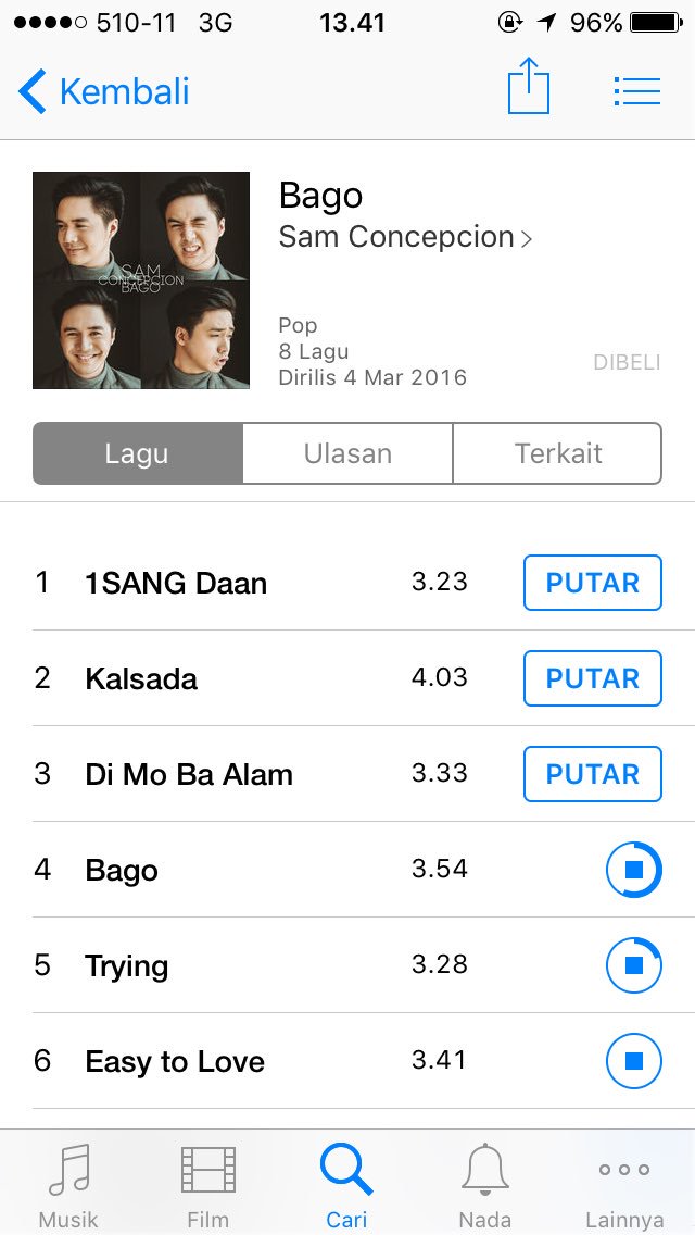 itshadik's tweet photo. Yeay! Finally just purchased New Album from @sam_concepcion BAGO. I have mine, where's yours? @samstersclan https://t.co/1Pph3F6ba8