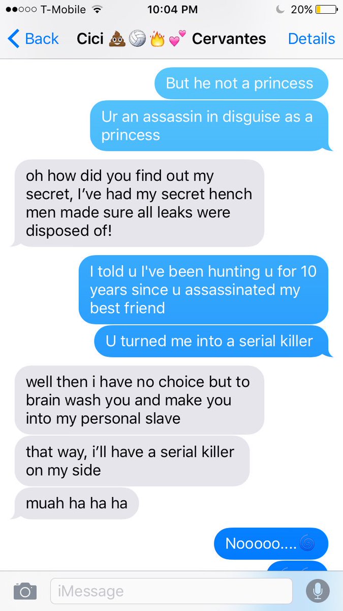 swathsomething's tweet photo. Only me and @caitlinc2491 are weird enough to have convos like this 😂😂 https://t.co/wF4yMTkNXq