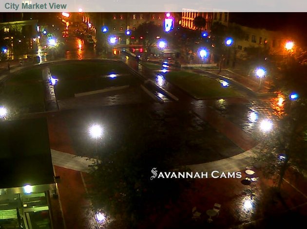 A rainy night in #Savannah #CityMarket 
Get more live camera views at savannahcams.com