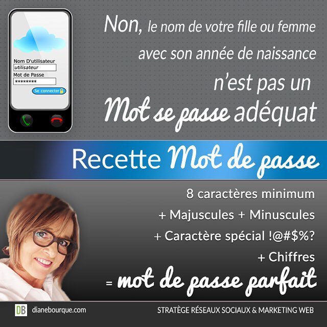 dgtilai's tweet photo. J'aime ma recette Mot de passe. Elle me sauve la vie bien des fois. Voici ce que ressemble mon mot de passe Instagr… https://t.co/j2AnLmJHff