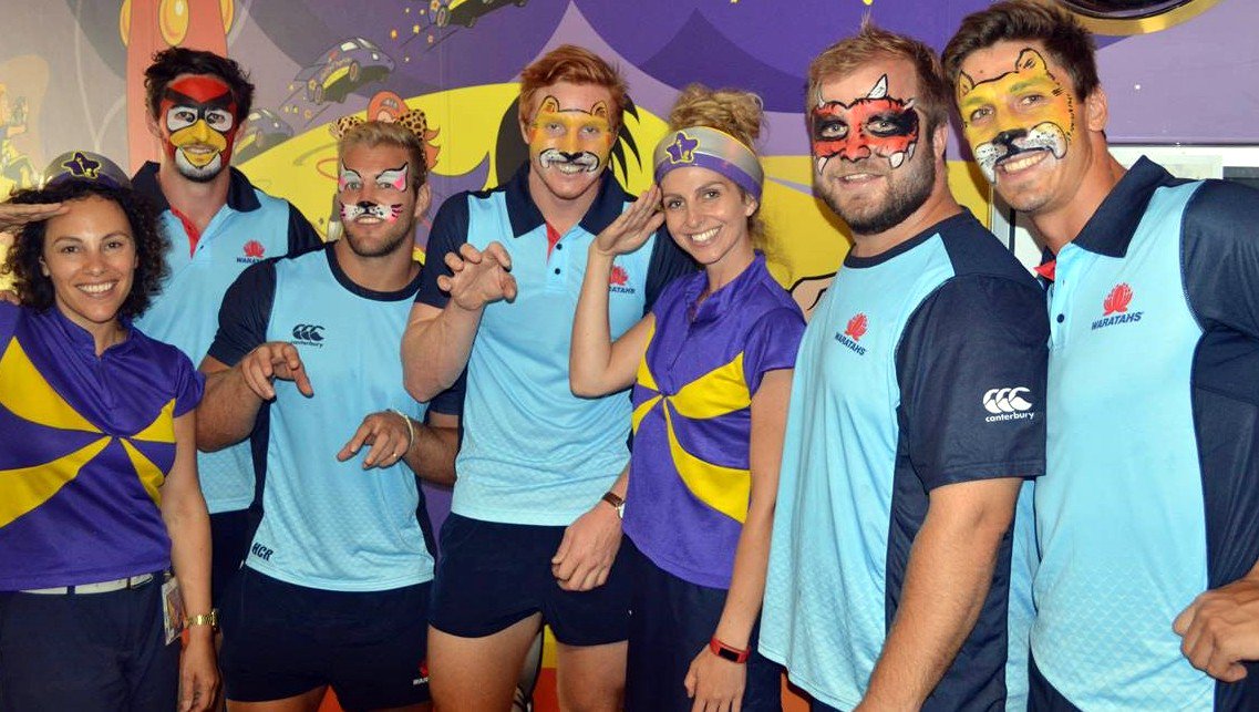 Great to see <a href="/NSWWaratahs/">NSW Waratahs</a> players, incl. the RUPA President having a laugh for a good cause with <a href="/Starlight_star/">Starlight Australia</a>!