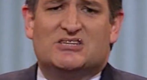 Gawker's tweet photo. What fell out of Ted Cruz's mouth during the debate????? https://t.co/LwTXA0ZJfg https://t.co/XYlotKoiIQ