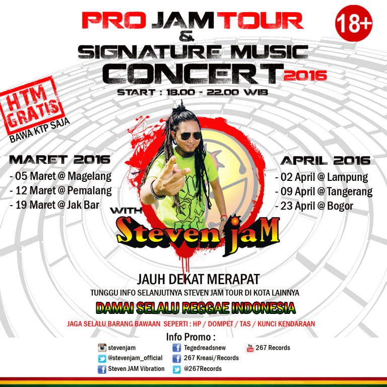 stevenjam's tweet photo. SJ TOUR : Mari Bersulang kembali kawan2 kota Magelang dan sekotarnya, Sabtu 5 Maret 2016 di Lapangan RINDAM IV https://t.co/rLVeermo9L