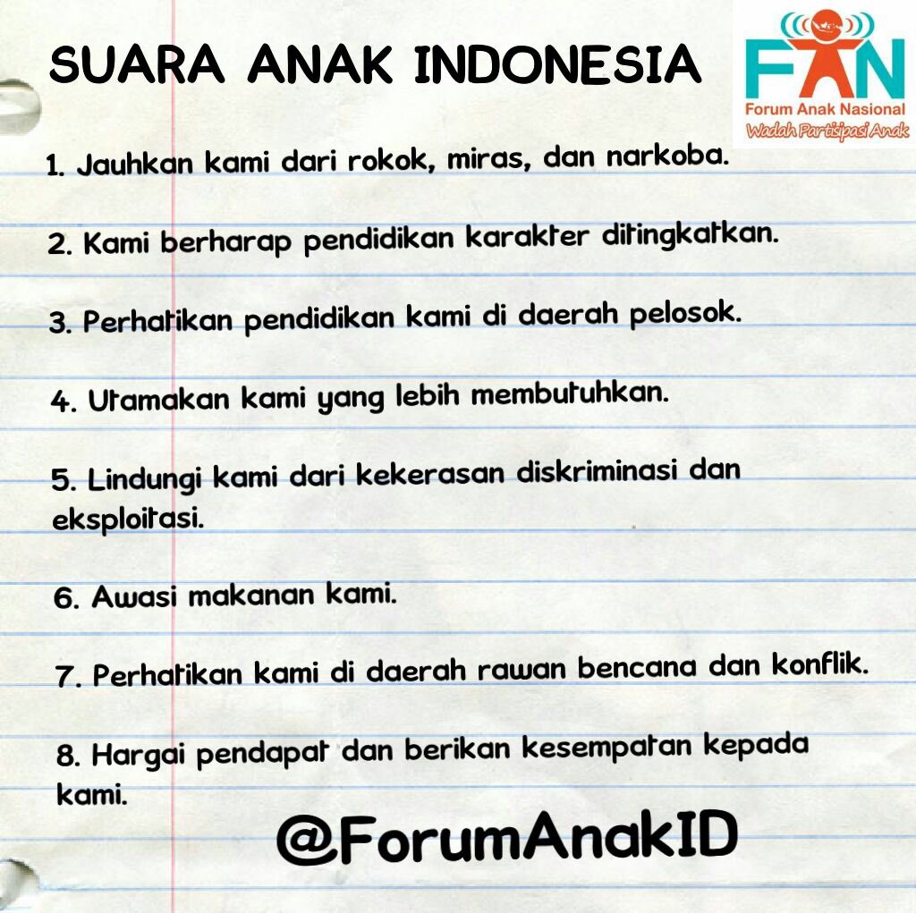 Forum Anak Nasional tweet media
