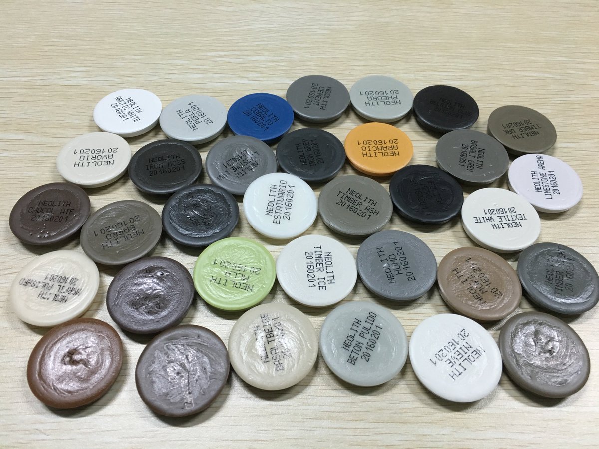 izzylee321's tweet image. glue color samples for Neolith Sheet Colors