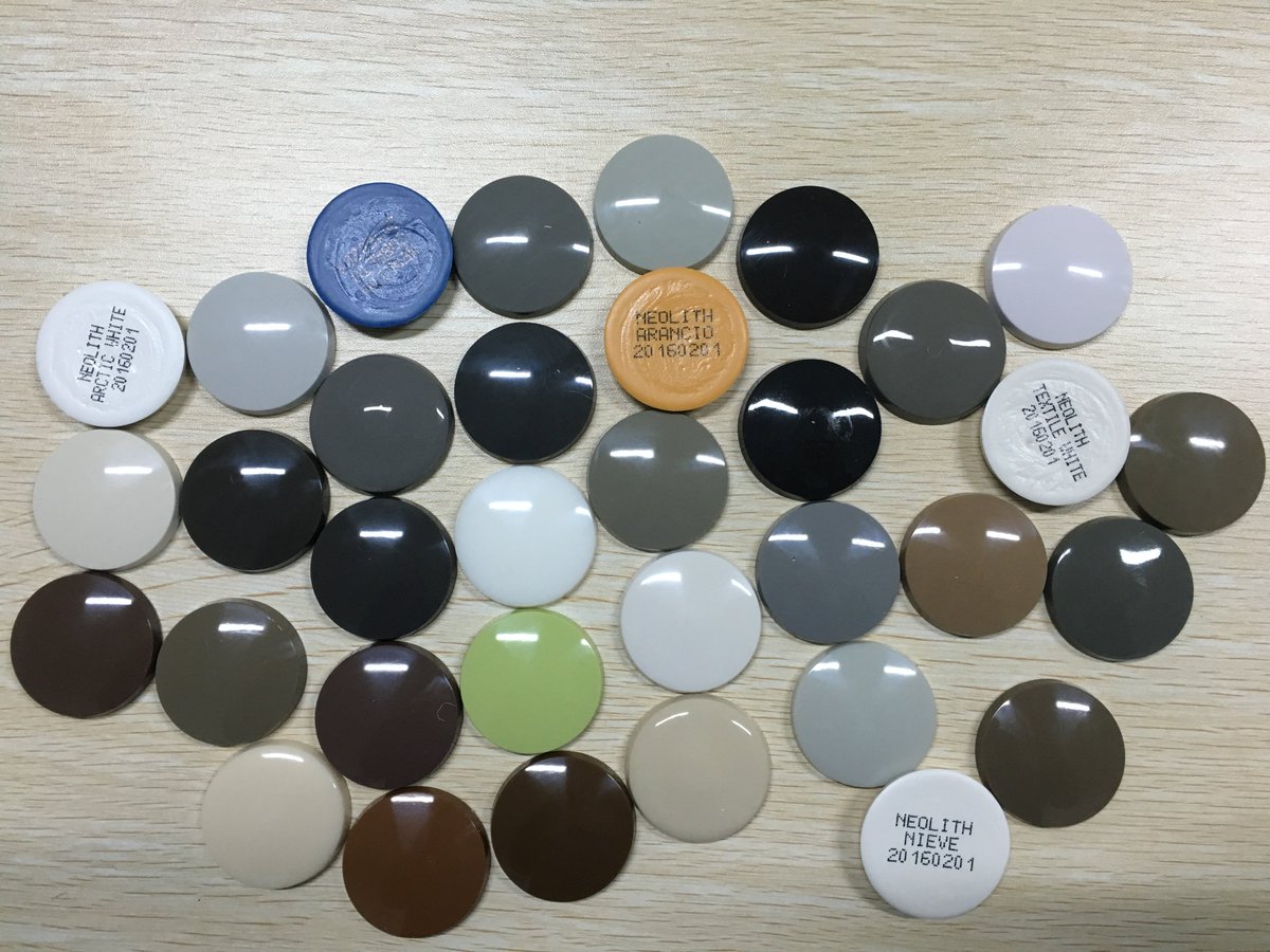izzylee321's tweet image. glue color samples for Neolith Sheet Colors