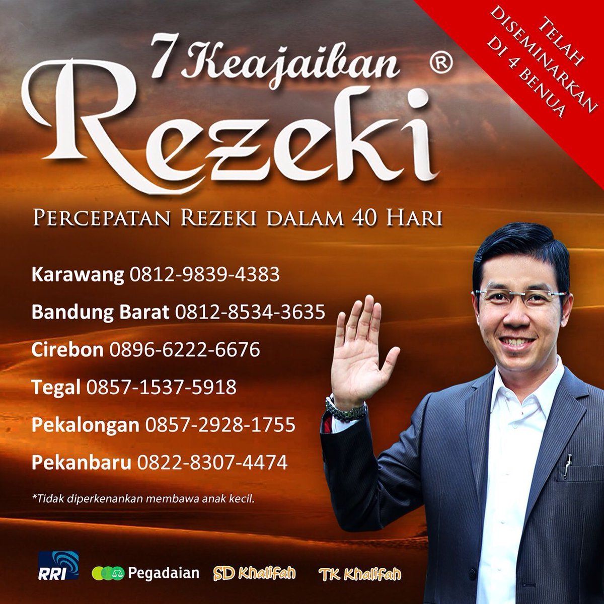 ipphoright's tweet photo. Halooo Bandung Barat! Sore ini GRATIS seminar #7KR. Minggu depan Cirebon. Ajak keluarga &amp; teman ya. Menuju perubahan https://t.co/jIA5JyuL0U