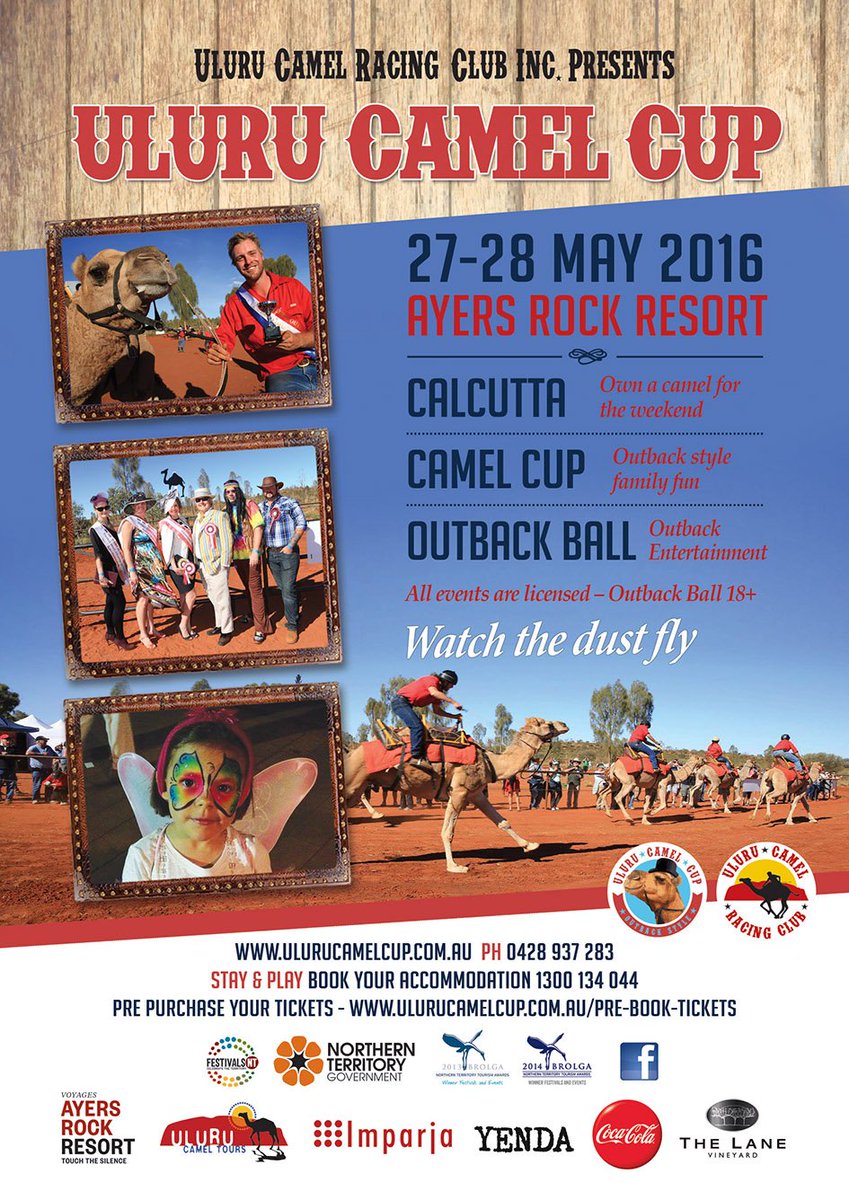 Get your backside trackside at the biggest small town event in the NT. #watchthedustfly #RedCentreNT @AusOutbackNT