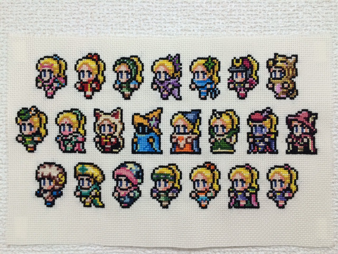 Kaznify クルル完成 全ジョブ Ff5 Finalfantasy ドット絵 クロスステッチ ドット絵を流してドット絵民を増やそう 8bit Shugei T Co Flttg95dwq Twitter