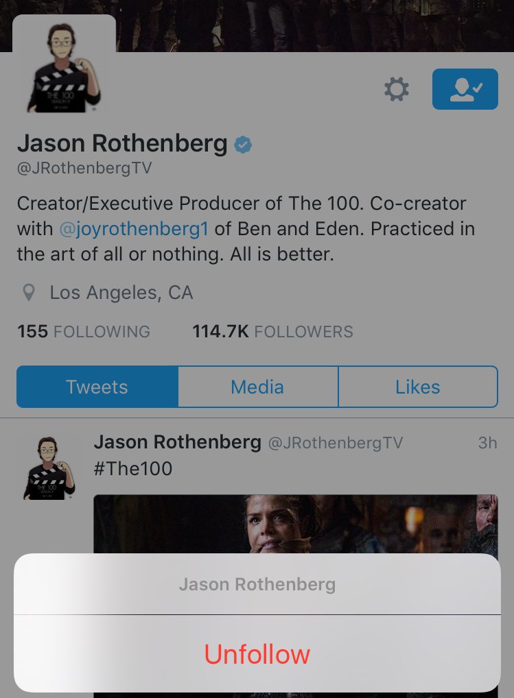 GROUNDER0CTAVlA's tweet photo. Jason deserves all the unfollowers I swear he lost .1 K in a minute 

Lexa is a great character who deserved better https://t.co/DbSOh0fnk3