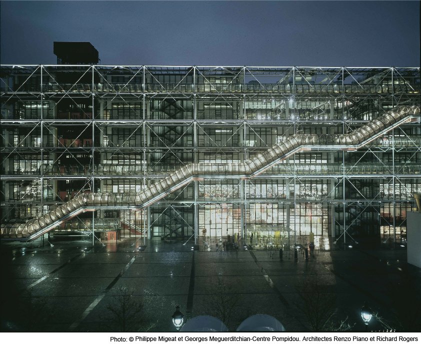 オンラインストア通販店 ドイツ限定 建築家レンゾ ピアノ ポンピドゥー センター ポスター ポスター Baxtersoncedar Com