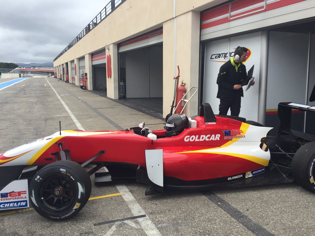 CamposRacing's tweet photo. Great job once again guys!!! @quka_a is ready to complete some laps in FP2 #WinterSeries #PaulRicard #F3 #carready https://t.co/sMh97Fj7g7