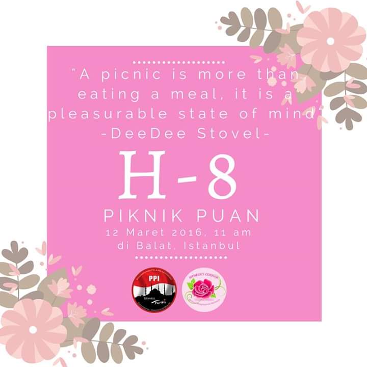 H-8
Confirm your attendance by sending your name to +905070846886 (vivi) 
#Majubareng #PPIIstanbul #Milikkita