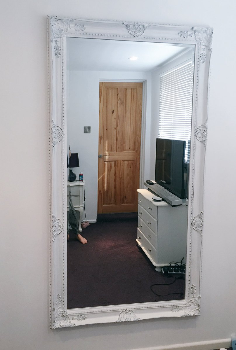 In love with my new mirror from <a href="/TheRangeUK/">The Range UK</a> #mirror #white ❤️