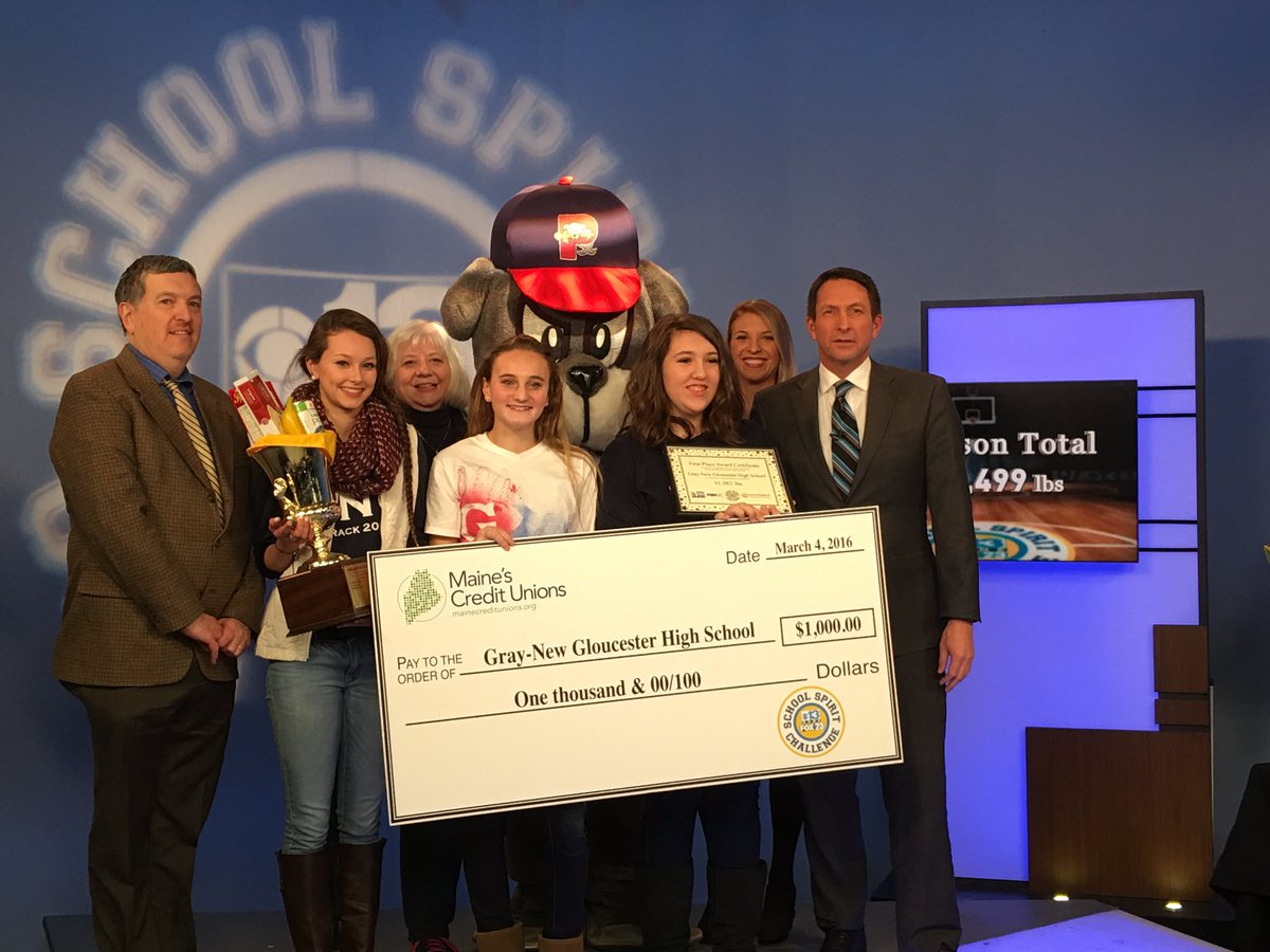 WGME's tweet photo. Congrats Gray-New Gloucester! #schoolspirit13 https://t.co/NScoGewrc5