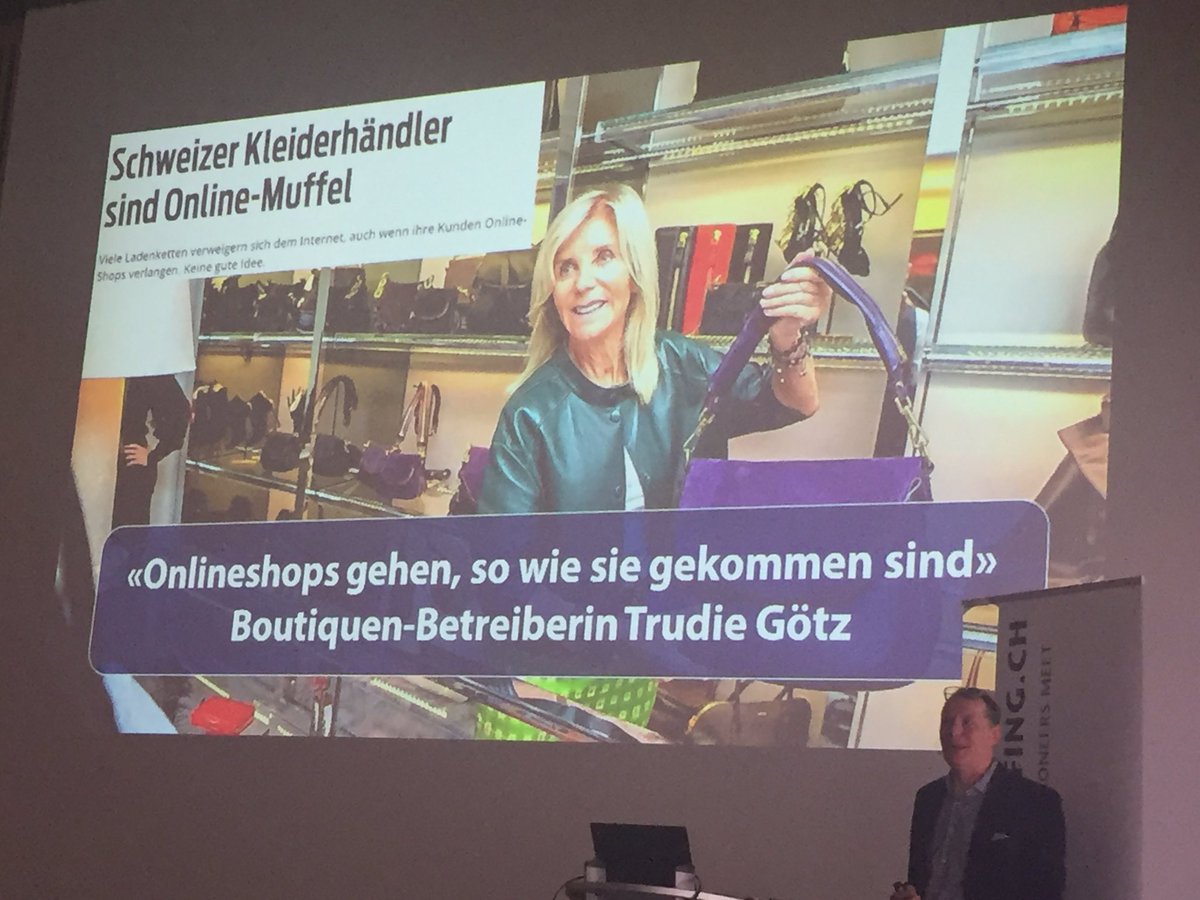 marconierlich's tweet photo. "Trudi Gerster". Ein Freud'scher von @thlang am #ecom16.

Trudie Götz - die Märlitante des stationären Handels. https://t.co/w7k1GAGk9p