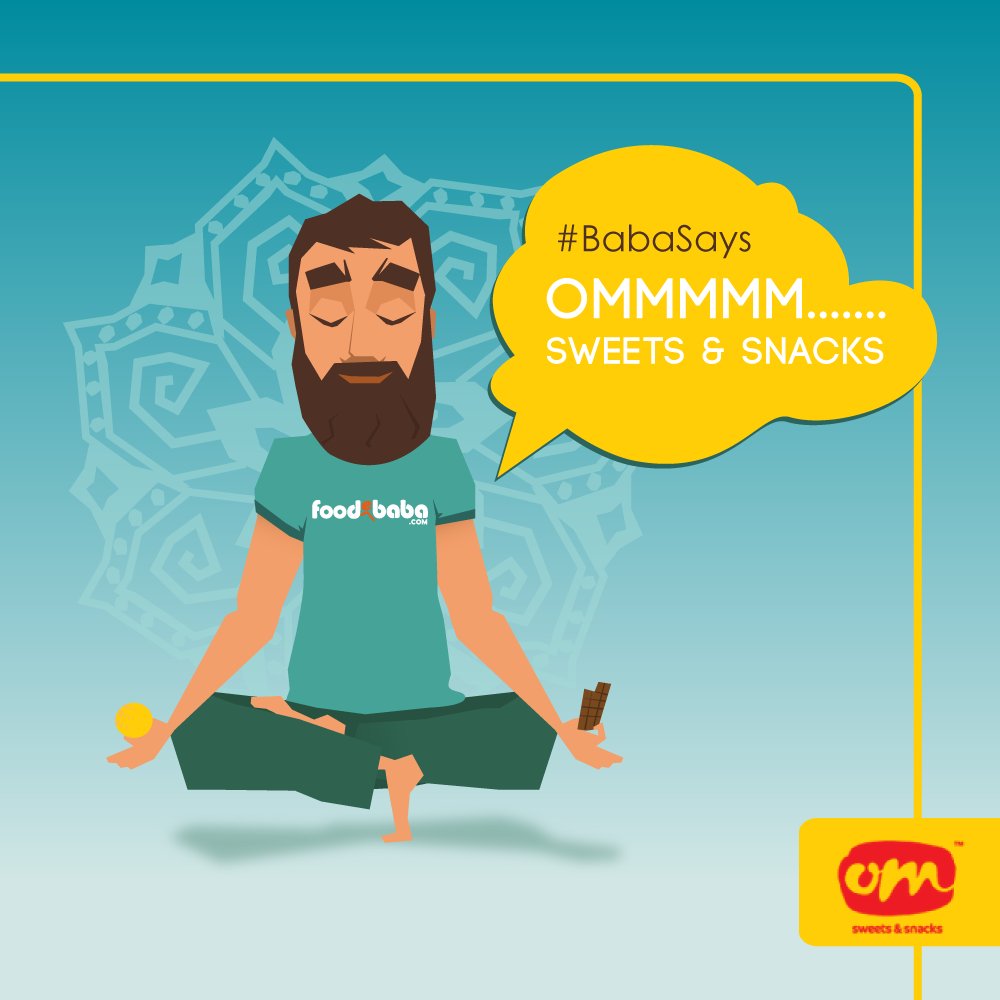 yogesh26_'s tweet photo. #BabaSays: Let's have some delicious sweets and snacks from Om Sweets.
#Foodebaba #StartupIndia #foodie https://t.co/OcMKg1lTAg