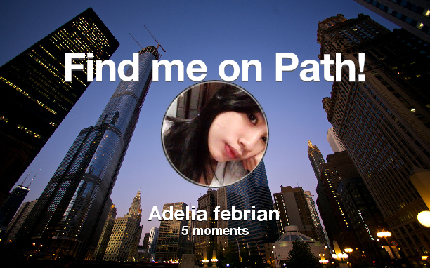 Find me on #Path now! Go to: path.com! #thepersonalnetwork