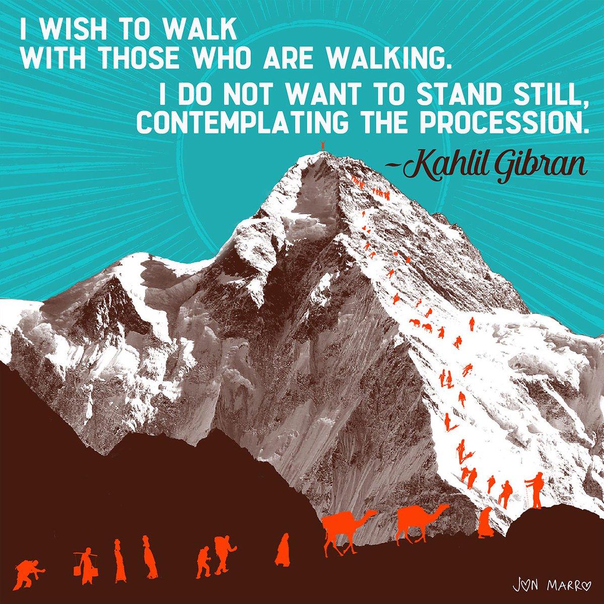 JonMarro's tweet photo. March Forth! Wherever you are on your journey - keep going. #youvegotthis #march4th #jonmarro #jonmarroart #qollari https://t.co/E9PEB69TWm