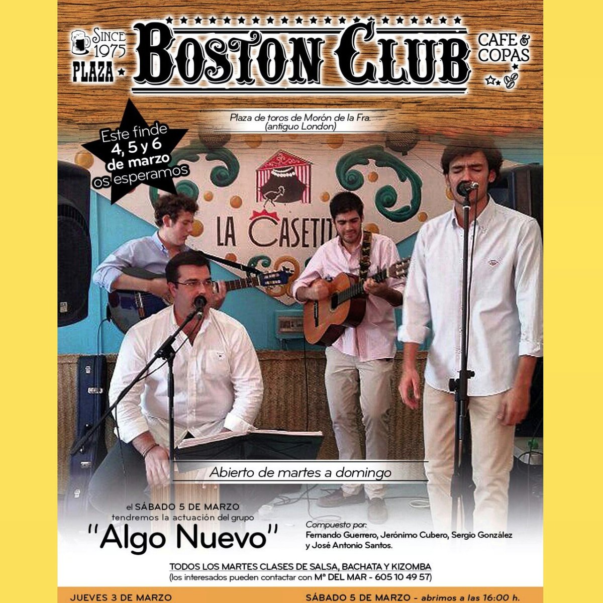 rrpp_ana's tweet photo. Hoy abrimos desde las 16:00h con copas de 2 por 5 euros, empieza bien el viernes en BOSTON https://t.co/KpnnnD0sUZ