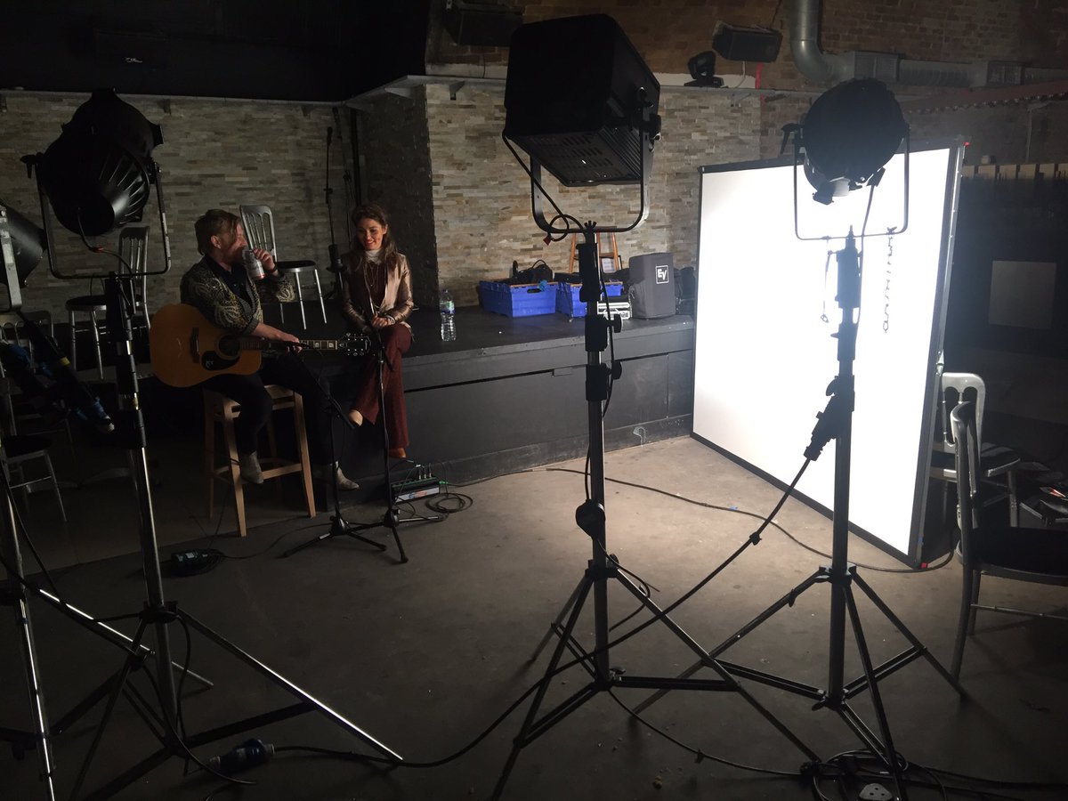 @Beth_morrisuk_ on set for her live lounge shoot 🎼
