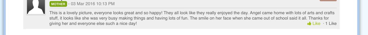 BlackbirdMPS's tweet photo. @manor_primary Another lovely comment left on Tapestry re: World Book Day https://t.co/GWLJCdM8IP