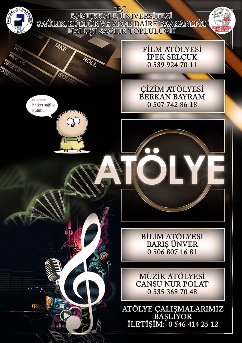 Atölyelerimizde dilediğin gibi yaratıcılığını kullanabilirsin. Seni de bekliyoruz ☺