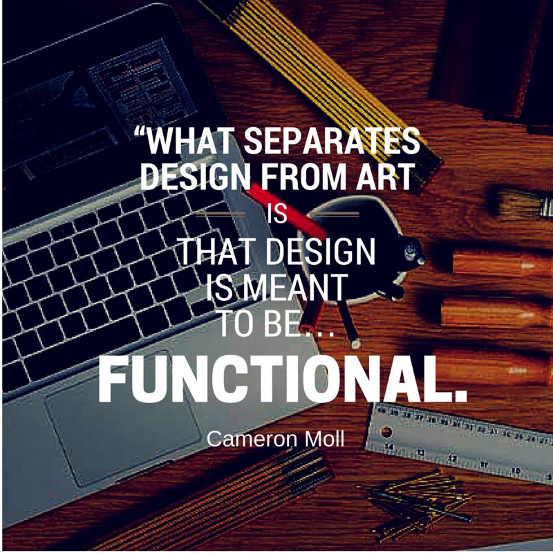koodiph's tweet photo. What separates design from art is that design is meant to be… functional. - Cameron Moll
#web #webdesign #programmer https://t.co/lGXCdEvqws