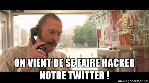 Désolés pour les derniers tweets qui ont été publiés, on a été hackés ! Bonne journée à tous :)