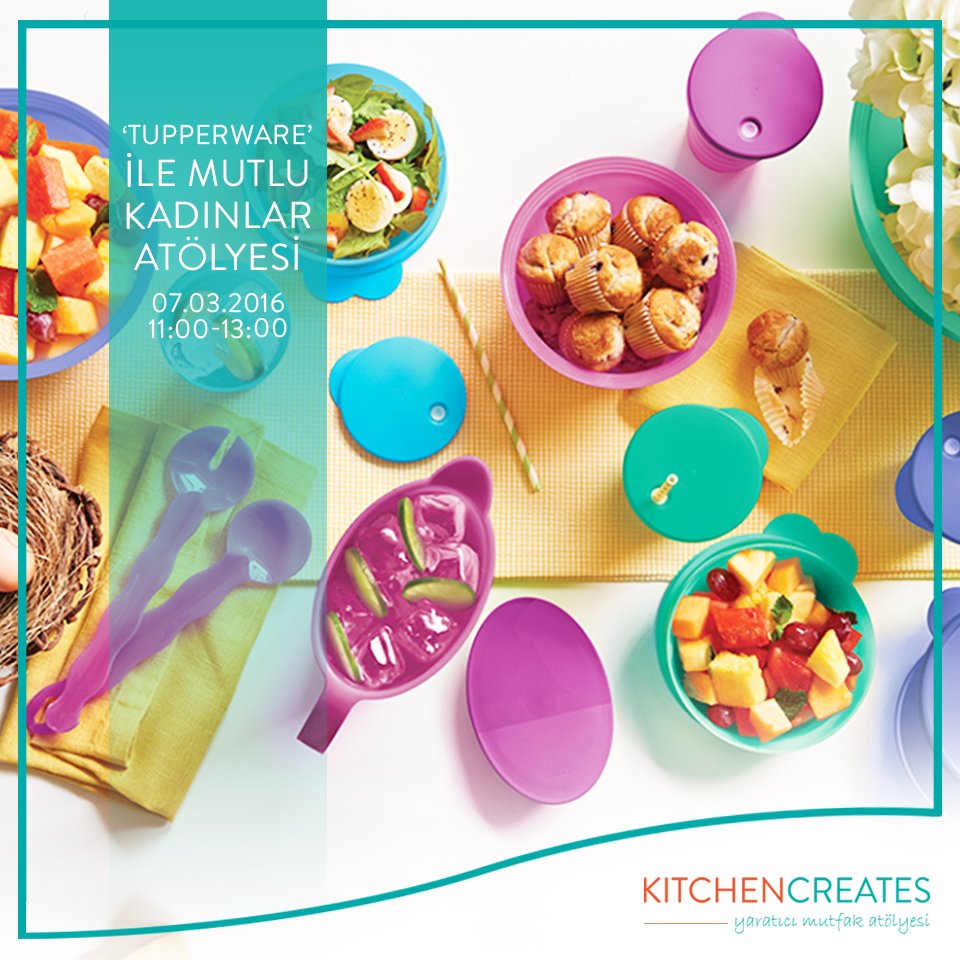 KitchenCreates's tweet photo. Hayatı kolaylaştıran #Tupperware ile ‘en özel’lere, onları çok mutlu edecek bir atölye!
#KitchenCreates https://t.co/c8uVeJsdYa