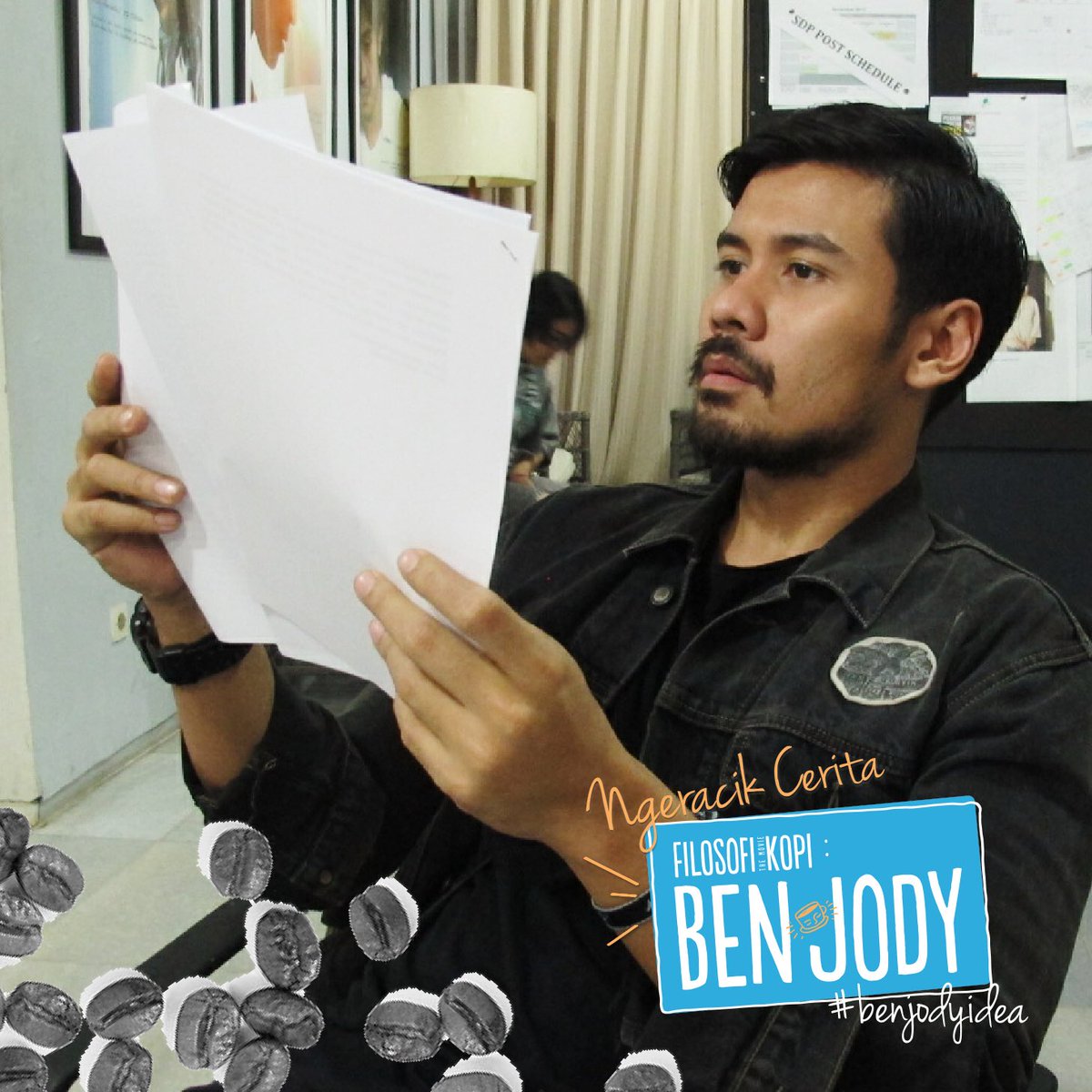 Wah, <a href="/cjerikho829/">Chicco</a> lagi asyik bacain submisi yang sudah masuk nih. Serius banget ya bacanya, seru yaaa?
#benjodyidea