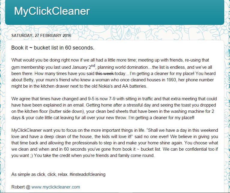 MyClickCleaner tweet picture