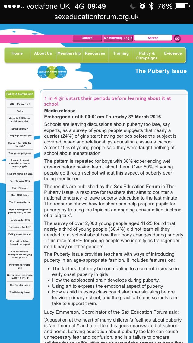 Have you seen the new <a href="/sex_ed_forum/">Sex Education Forum</a> magazine? Loads of #periodpositive advice for schools! sexeducationforum.org.uk/policy-campaig…