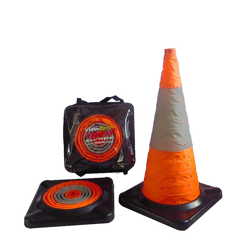 ViewbriteEurope's tweet image. Viewbrite Europe have designed the 1st heavy duty collapsible traffic cone, that meets UK traffic regulations