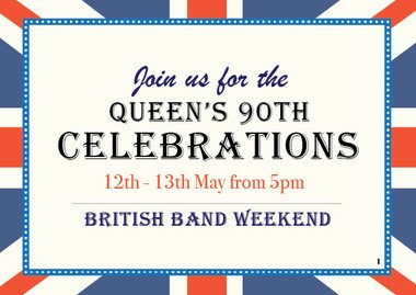 Celebrating the Queens Birthday at your pub? A selection of POS available for you to order; print2pubs.com/category/queen…