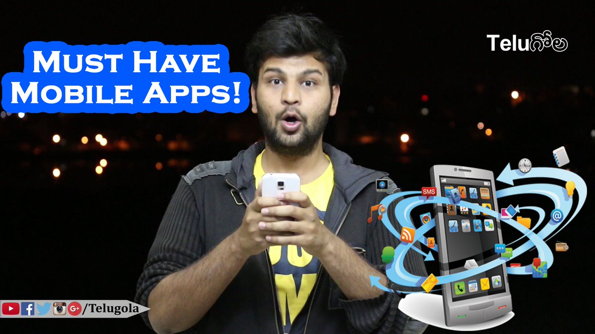 PranayPuchu's tweet photo. My latest @telugola video tells you about must have #MobileApps for #Telugu people. Watch:  https://t.co/UEoXcxZWNW https://t.co/RsVPPbM0I3