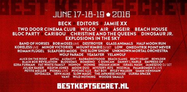 Just announced: we're playing <a href="/BKSfestival/">Best Kept Secret</a> in Holland on 17 June